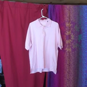 St. John Bay short sleeve performance pink polo